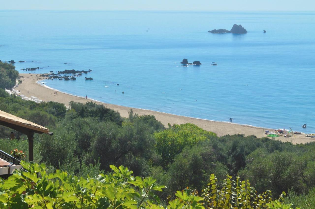 Large Apartment By The Pool - Pelekas Beach, Corfu Buitenkant foto